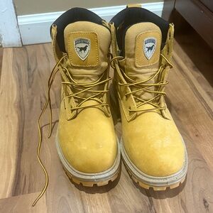 Men's Yellow Work Boots